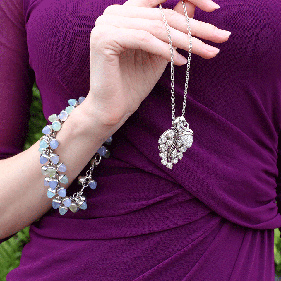TAMARA COMOLLI-Eight Chain Necklace-WHITE GOLD