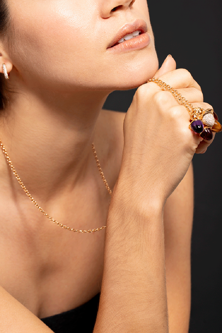 TAMARA COMOLLI-90cm 2.8mm Belcher Chain-YELLOW GOLD