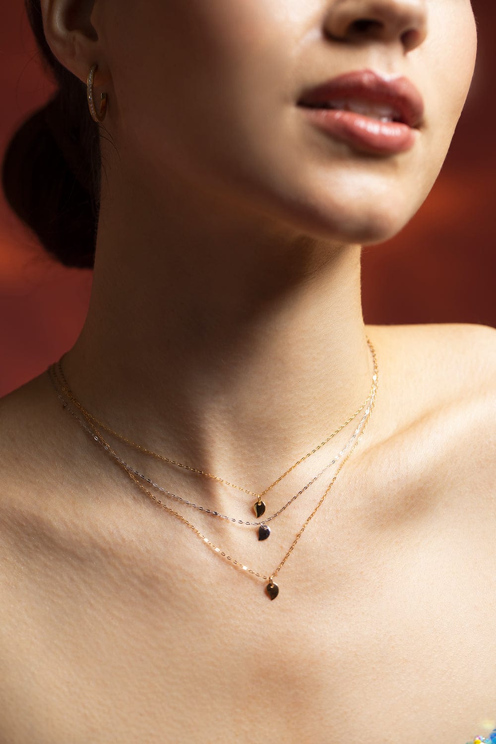 TAMARA COMOLLI-Adjustable Sparkle Oval Chain-YELLOW GOLD
