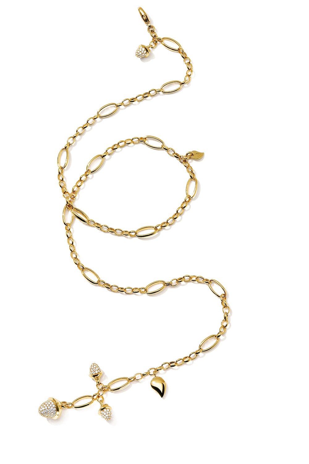 TAMARA COMOLLI-Delicate Mikado Diamond Necklace-YELLOW GOLD
