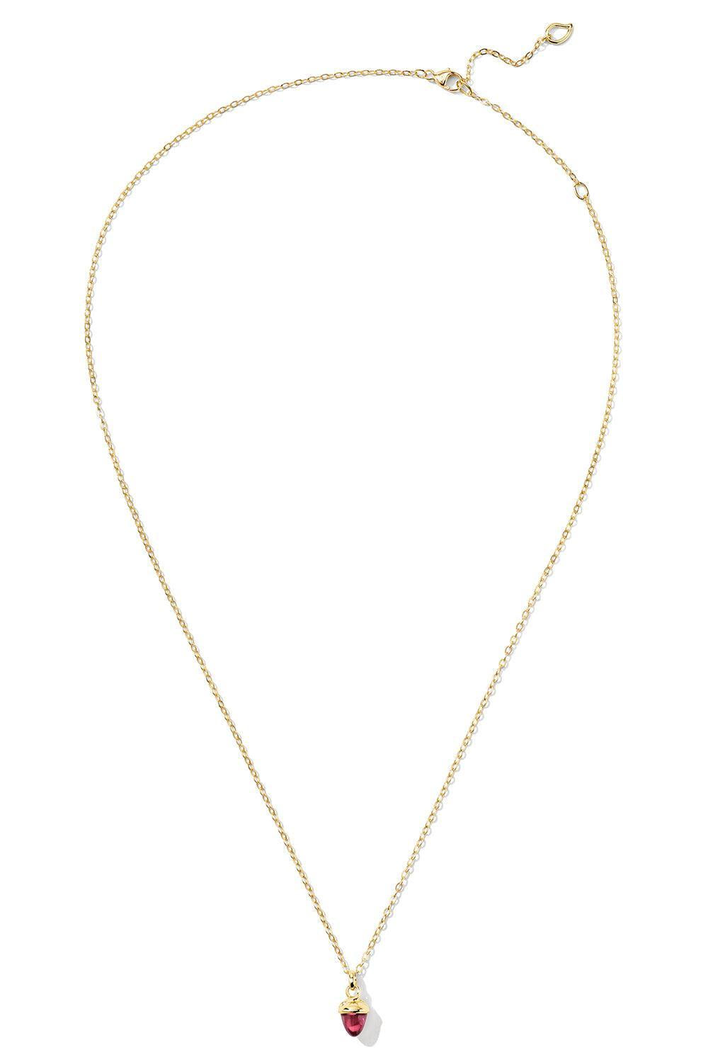 Rose Tourmaline myMikado Necklace-YELLOW GOLD-JEWELRYFINE JEWELNECKLACE O-TAMARA COMOLLI