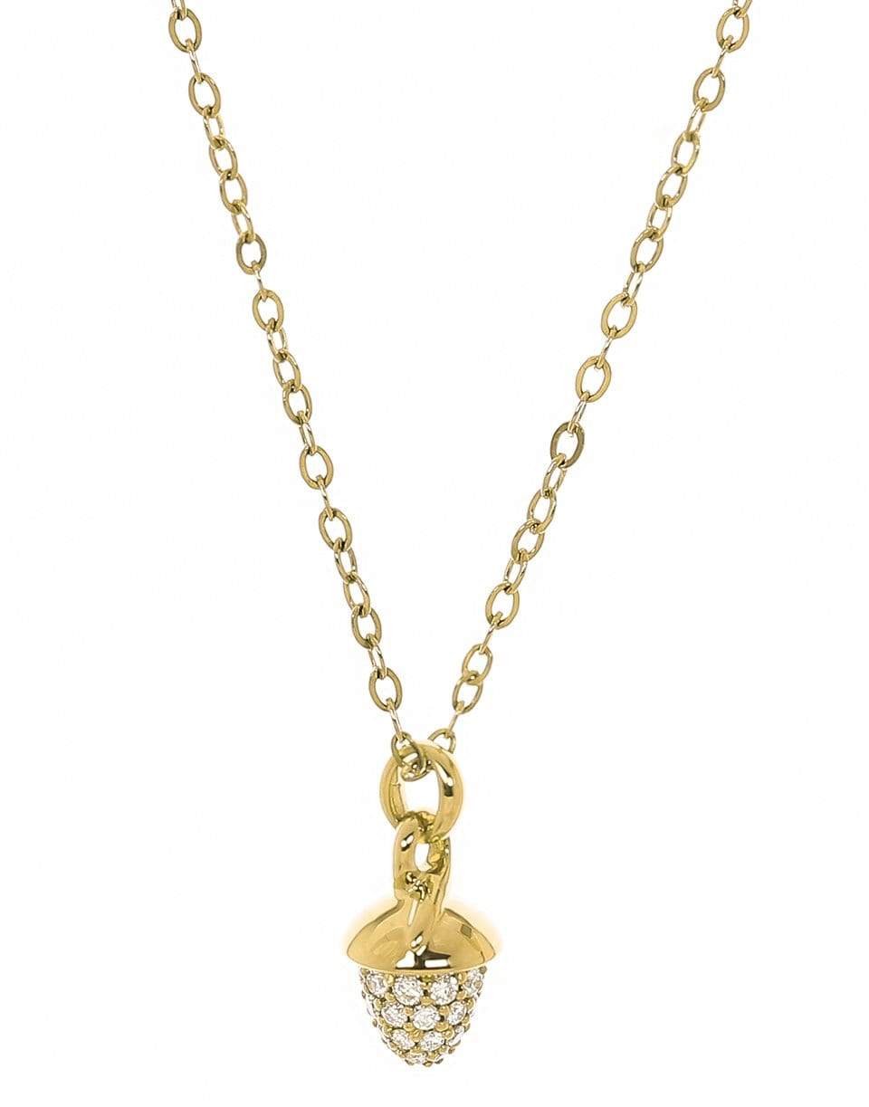 TAMARA COMOLLI-Yellow Gold Pave Diamond My Mikado Necklace-YELLOW GOLD