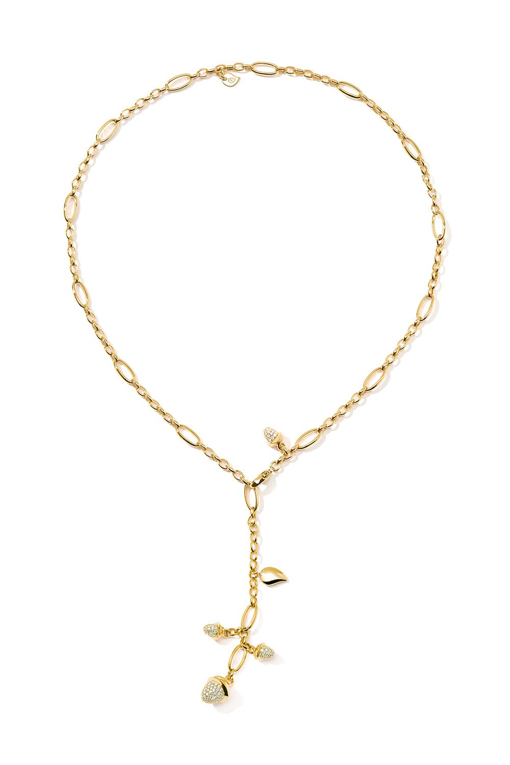 TAMARA COMOLLI-Delicate Mikado Diamond Necklace-YELLOW GOLD