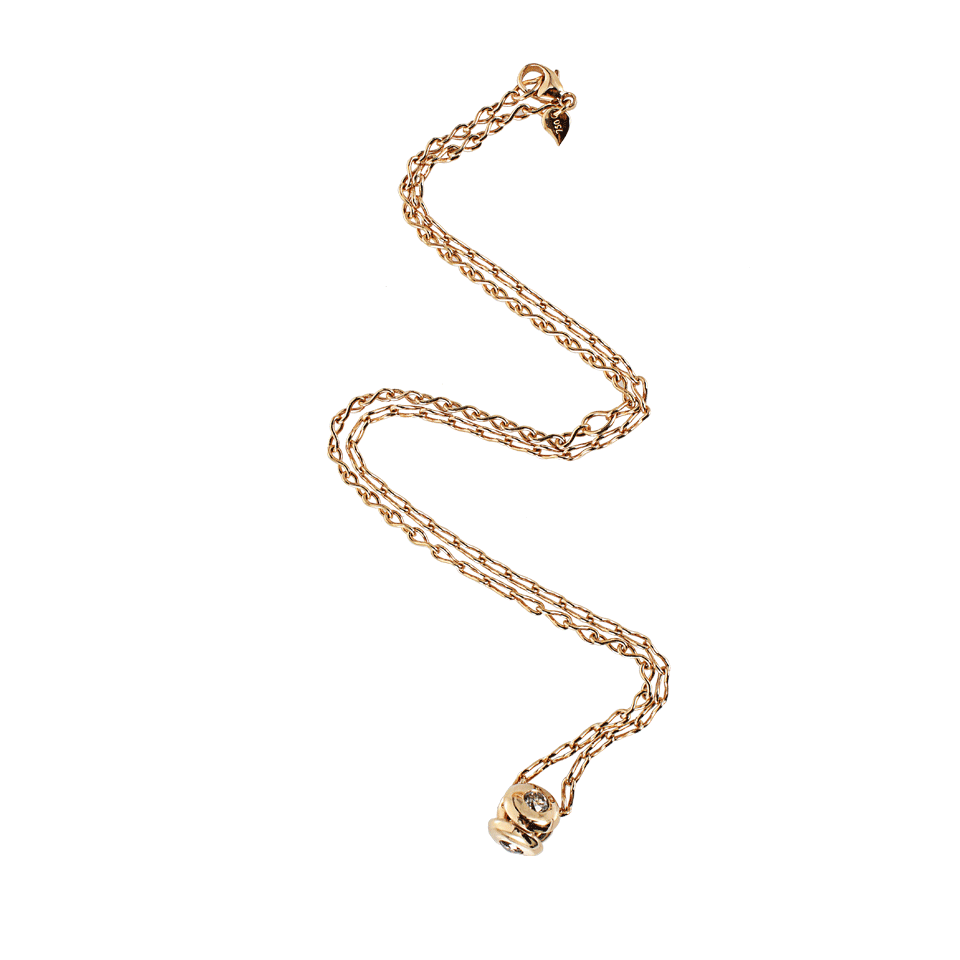 TAMARA COMOLLI-3D Diamond Pendant-R GOLD