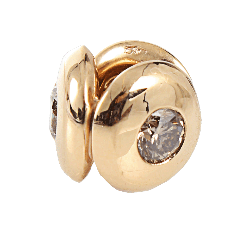 TAMARA COMOLLI-3D Diamond Pendant-R GOLD