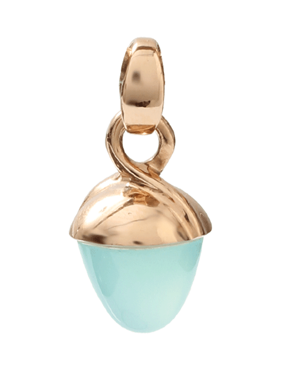 TAMARA COMOLLI-Aqua Chalcedony Mikado Bouquet Pendant-ROSE GOLD