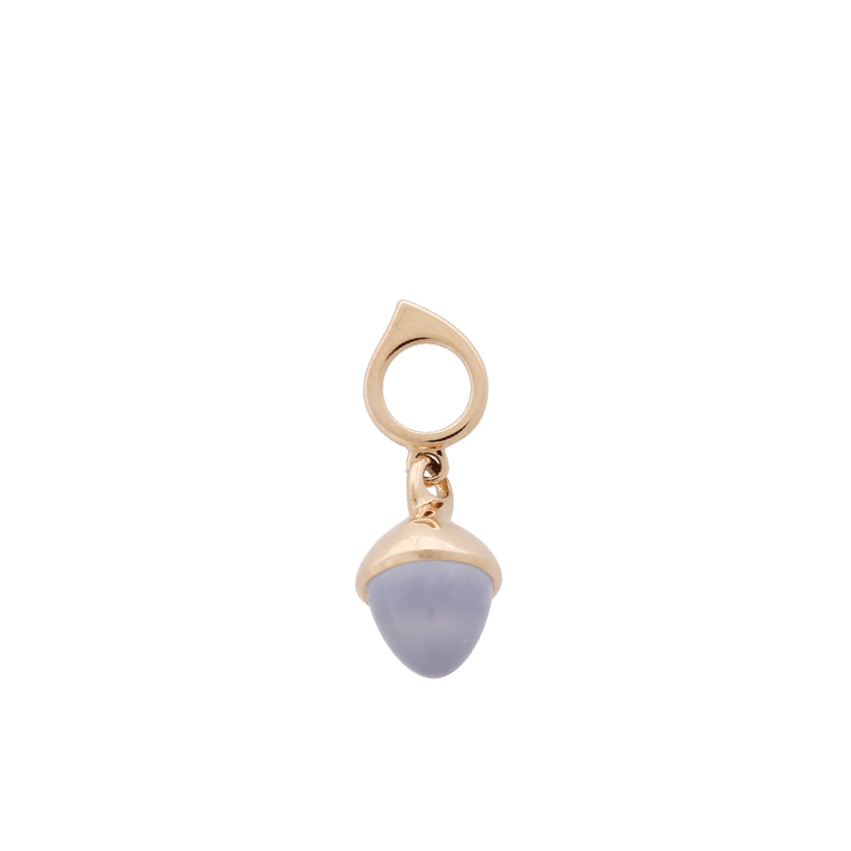 TAMARA COMOLLI-Blue Chalcedony Mikado Flamenco Pendant-ROSE GOLD