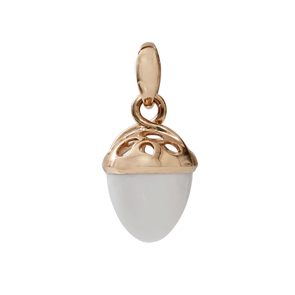 TAMARA COMOLLI-Extra Large Cacholong Mikado Bouquet Pendant-ROSE GOLD