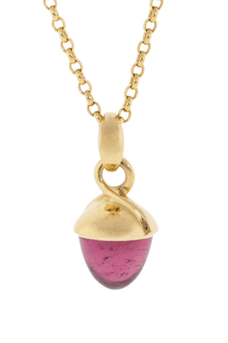 TAMARA COMOLLI-Rosa Tourmaline Mikado Bouquet Pendant-ROSE GOLD