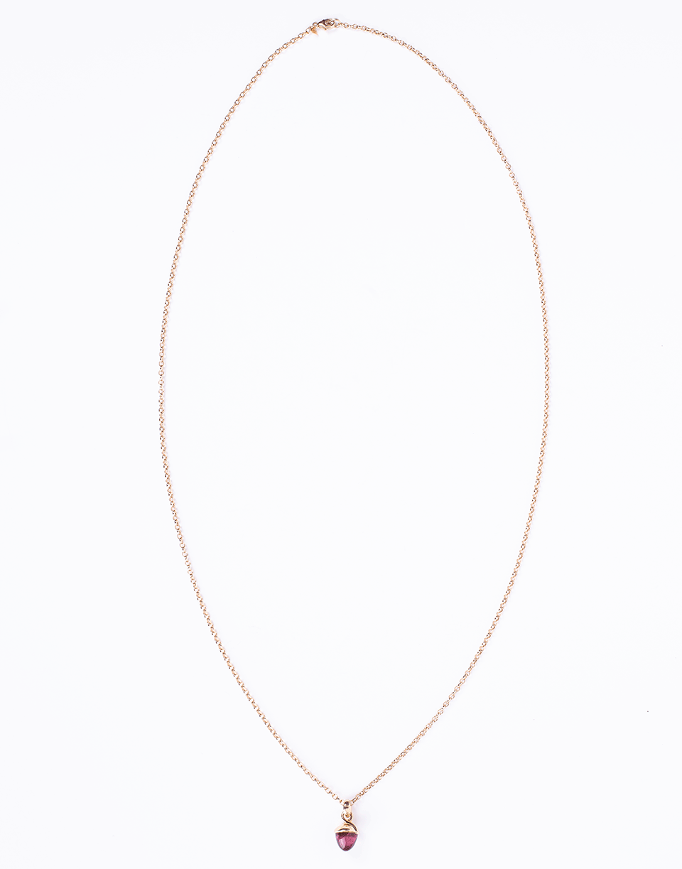 TAMARA COMOLLI-Rosa Tourmaline Mikado Flamenco Pendant-ROSE GOLD