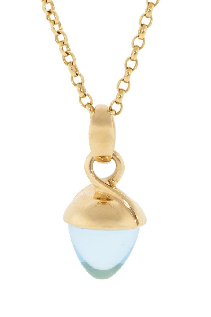 TAMARA COMOLLI-Sky Topaz Mikado Bouquet Pendant-ROSE GOLD