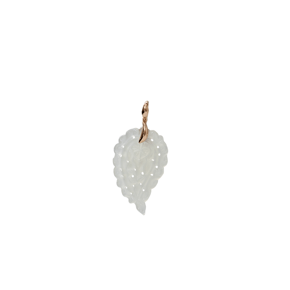 TAMARA COMOLLI-Small Lemon Chalcedony India Pendant-ROSE GOLD