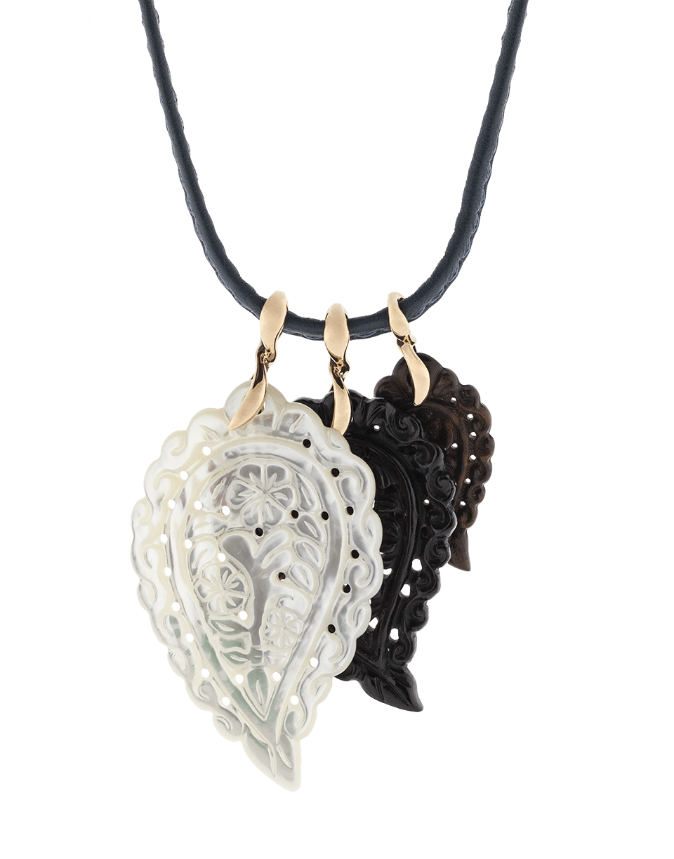 TAMARA COMOLLI-Small Snake Wood India Pendant-ROSE GOLD