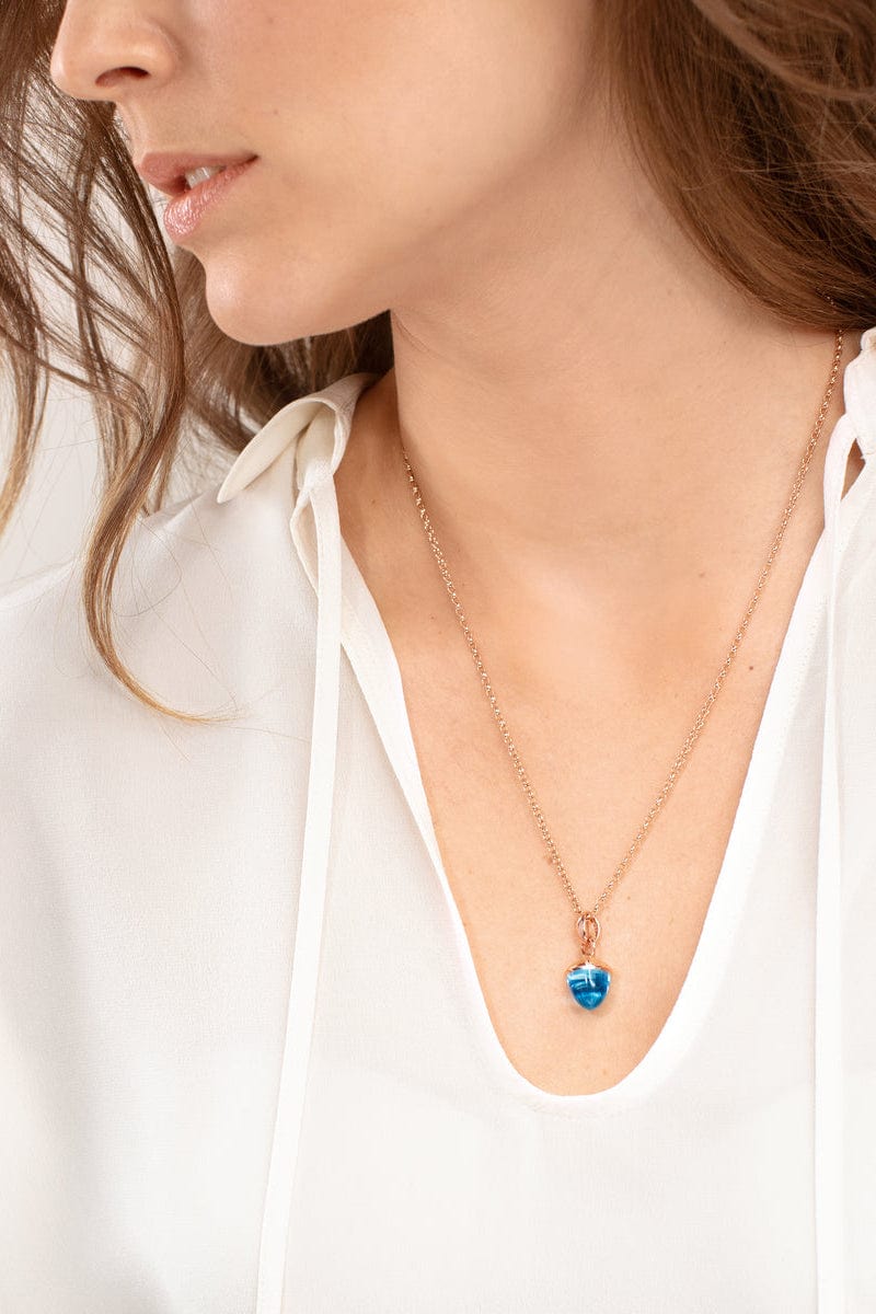 TAMARA COMOLLI-Swiss Topaz Mikado Bouquet Pendant-ROSE GOLD