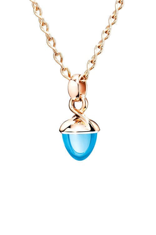 TAMARA COMOLLI-Swiss Topaz Mikado Bouquet Pendant-ROSE GOLD
