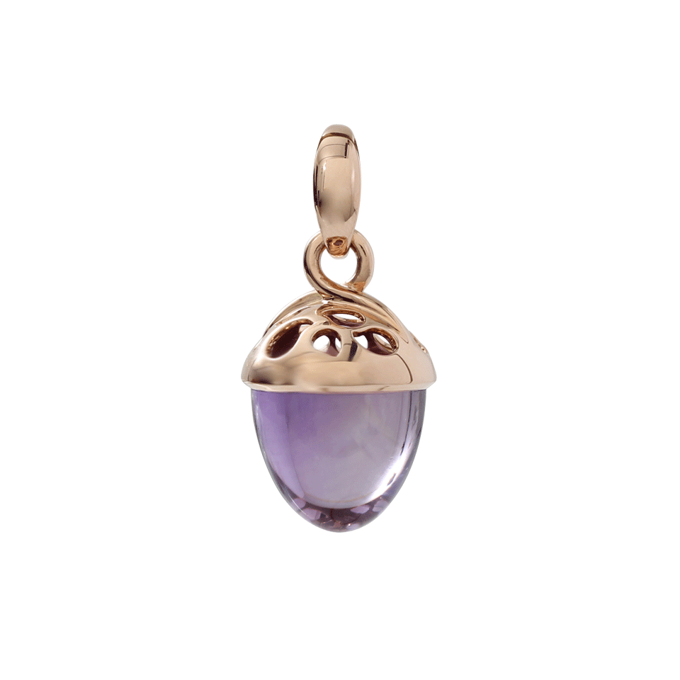 TAMARA COMOLLI-XL Amethyst Mikado Bouquet Pendant-ROSE GOLD