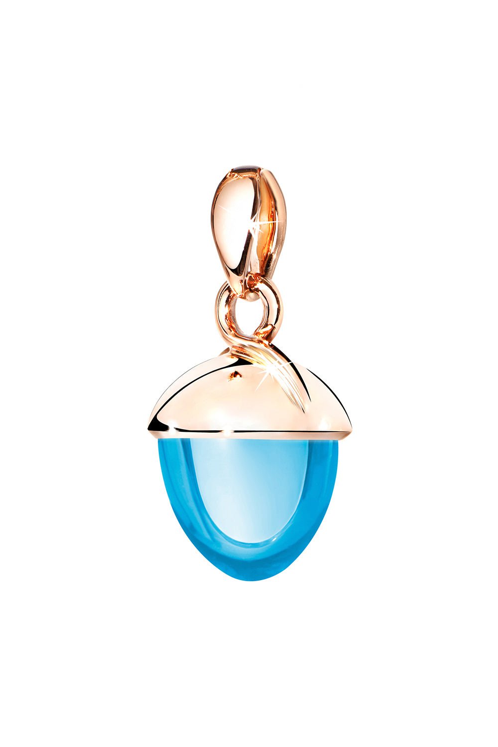 TAMARA COMOLLI-XL Fairy Swiss Topaz Pendant-ROSE GOLD