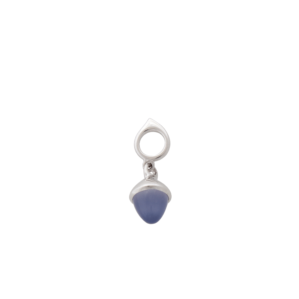 TAMARA COMOLLI-Blue Chalcedony Mikado Flamenco Pendant-WHITE GOLD