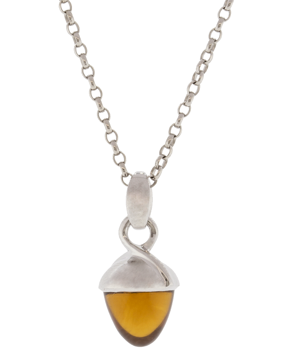 TAMARA COMOLLI-Citrine Mikado Pendant-WHITE GOLD