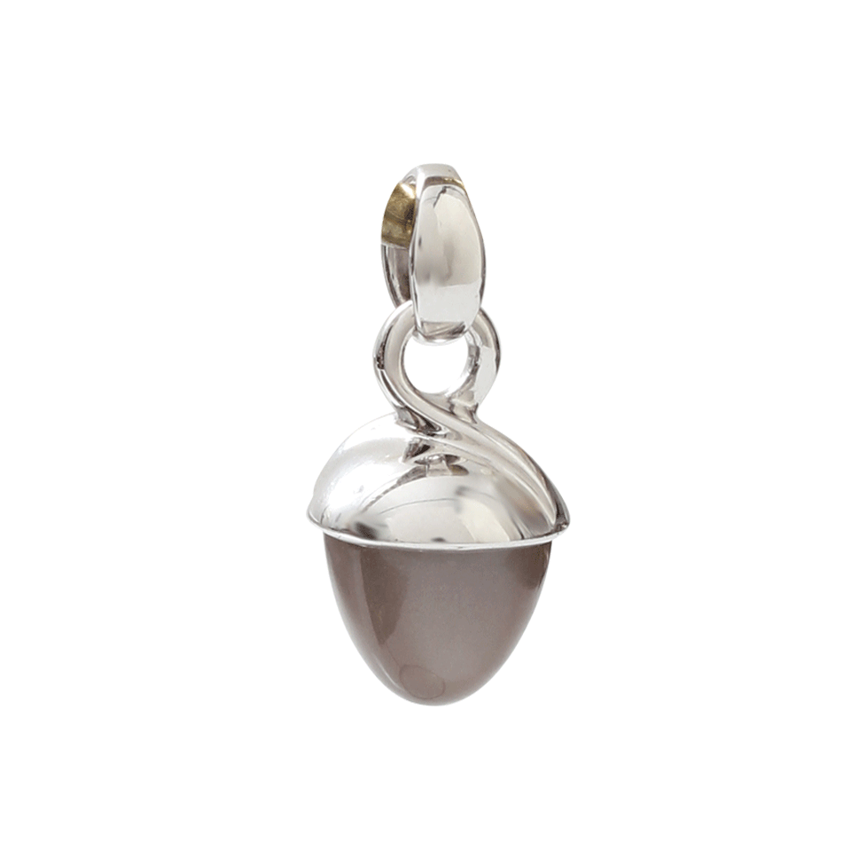 TAMARA COMOLLI-Grey Moonstone Mikado Bouquet Pendant-WHITE GOLD