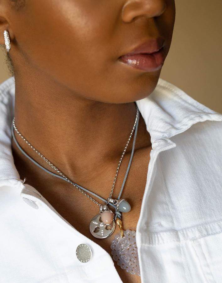 TAMARA COMOLLI-Large Classic Sand Dollar Pendant-WHITE GOLD