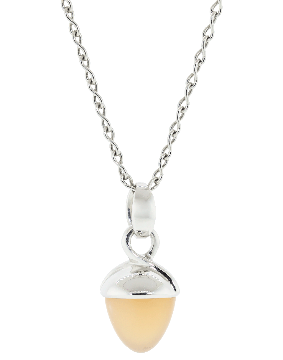 TAMARA COMOLLI-Orange Moonstone Mikado Bouquet Pendant-WHITE GOLD