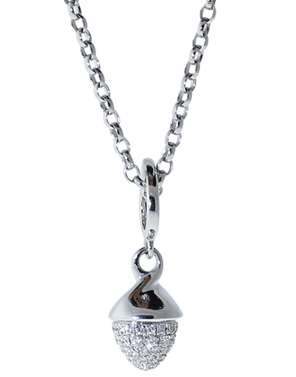 TAMARA COMOLLI-Pave Diamond Mikado Flamenco Pendant-WHITE GOLD