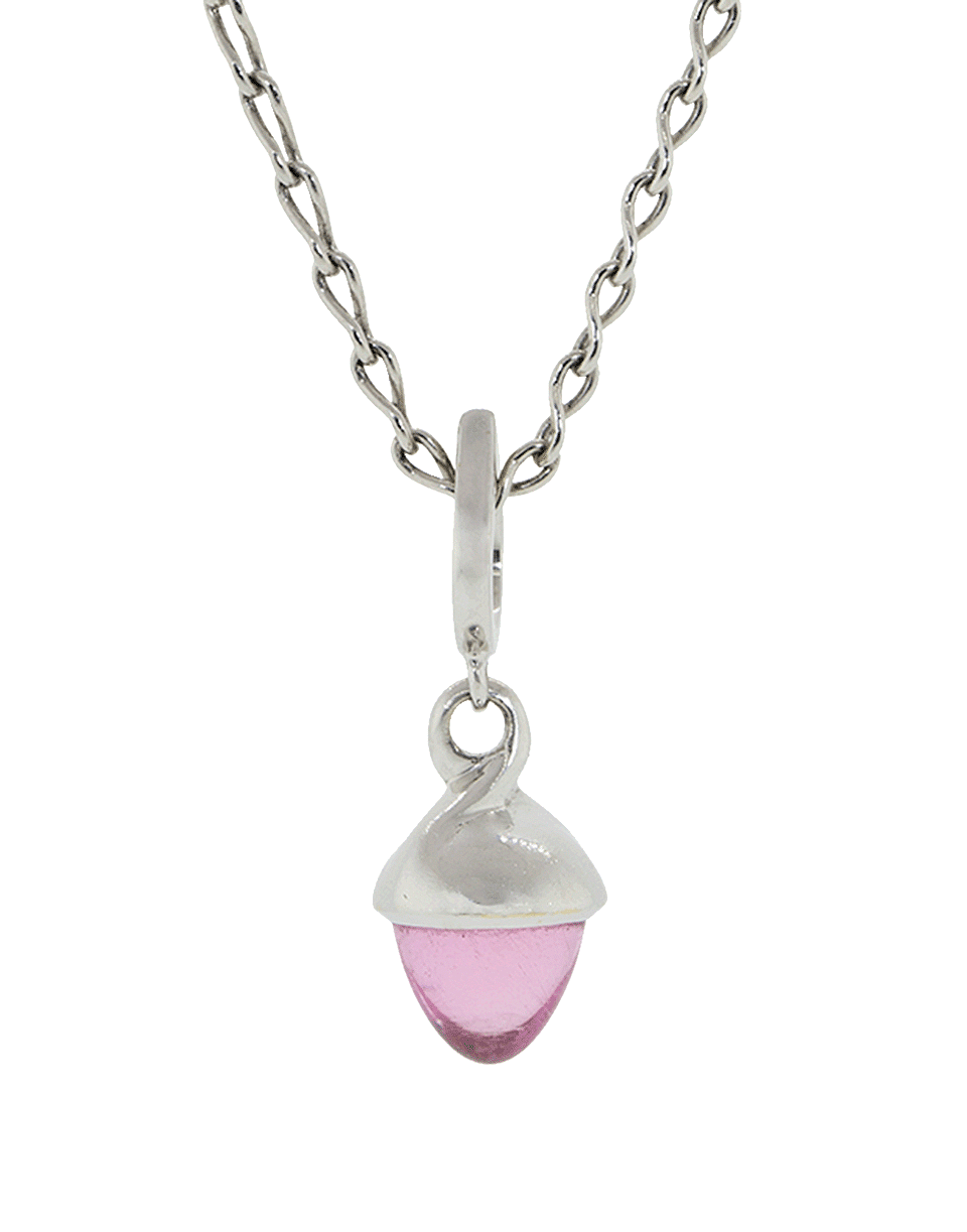 TAMARA COMOLLI-Rosa Tourmaline Mikado Flamenco Pendant-WHITE GOLD