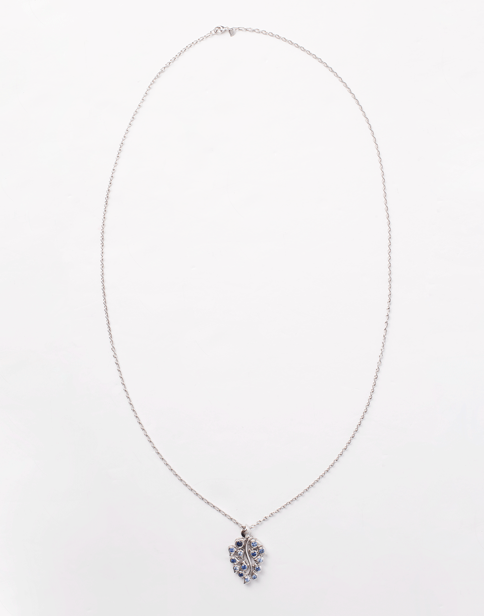 TAMARA COMOLLI-Sky Snowflake Leaf Pendant-WHITE GOLD