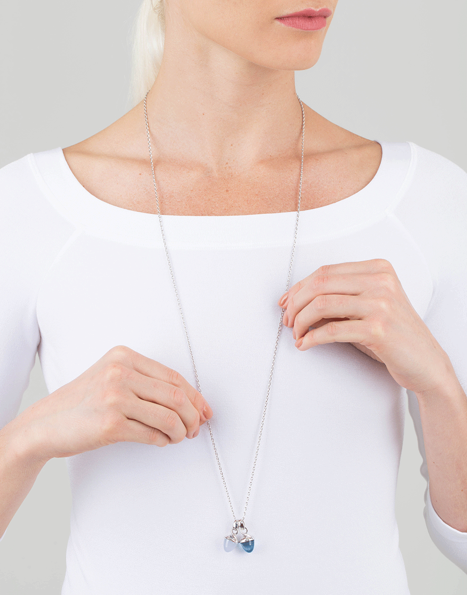 TAMARA COMOLLI-Sky Topaz Fairy Mikado Pendant-WHITE GOLD