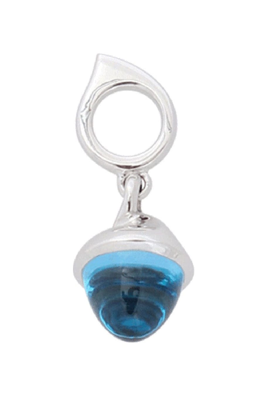 TAMARA COMOLLI-Swiss Topaz Mikado Flamenco Pendant-WHITE GOLD