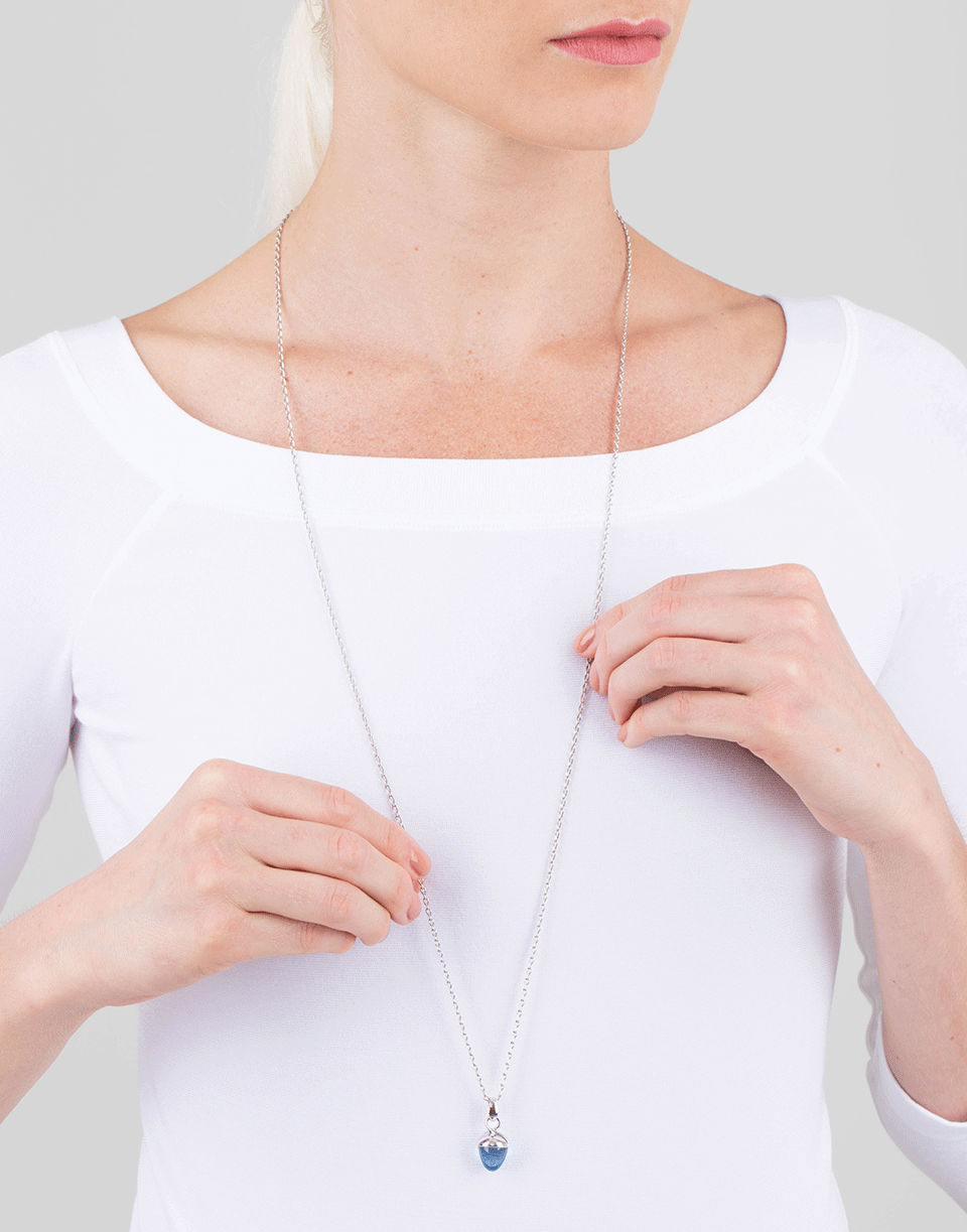 TAMARA COMOLLI-Swiss Topaz Mikado Pendant-WHITE GOLD