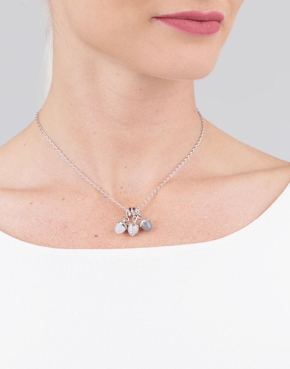 TAMARA COMOLLI-White Moonstone Mikado Flamenco Pendant-WHITE GOLD
