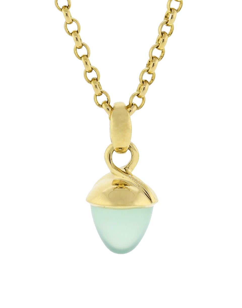 TAMARA COMOLLI-Aqua Chalcedony Mikado Bouquet Pendant-YELLOW GOLD