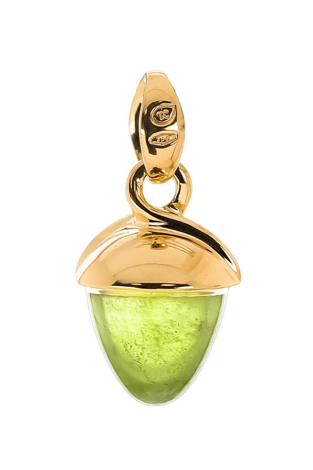 Green tourmaline Mikado Pendant-YELLOW GOLD-JEWELRYFINE JEWELPENDANT-TAMARA COMOLLI