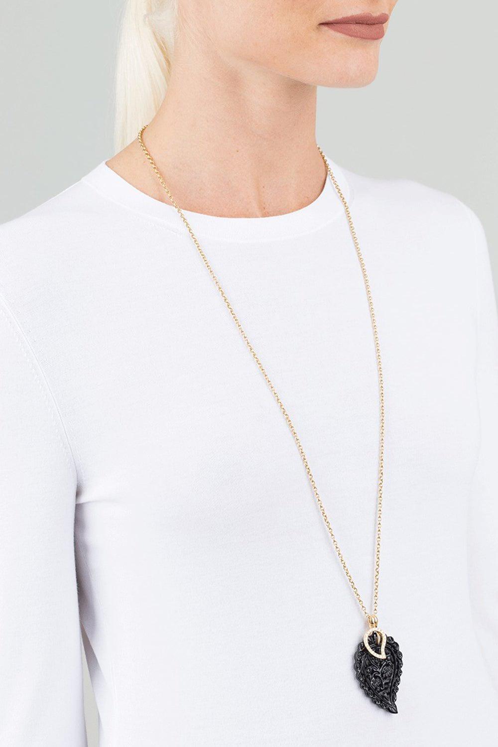 TAMARA COMOLLI-Large Pave Diamond Signature Pendant-YELLOW GOLD