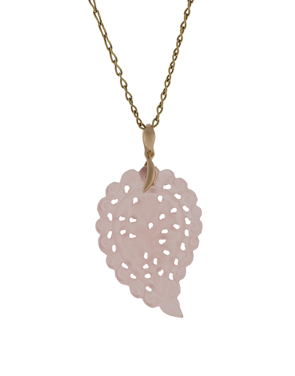 TAMARA COMOLLI-Medium Rose Chalcedony India Pendant-YELLOW GOLD