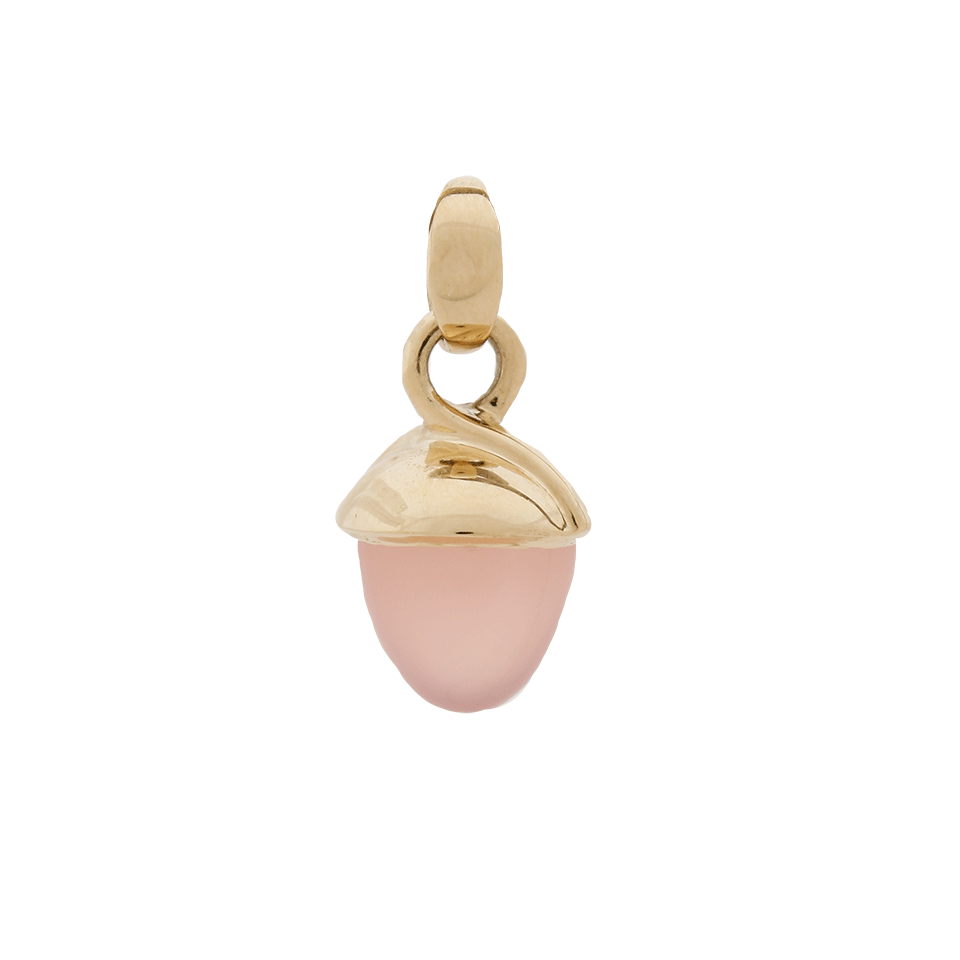 TAMARA COMOLLI-Pink Chalcedony Mikado Pendant-YELLOW GOLD