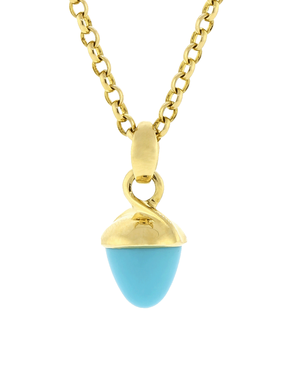 TAMARA COMOLLI-Turquoise Mikado Bouquet Pendant-YELLOW GOLD