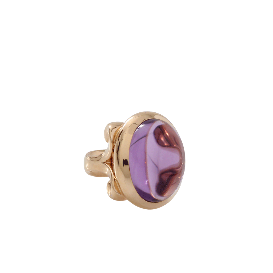 TAMARA COMOLLI-Amethyst Hippie Glam Ring-ROSE GOLD