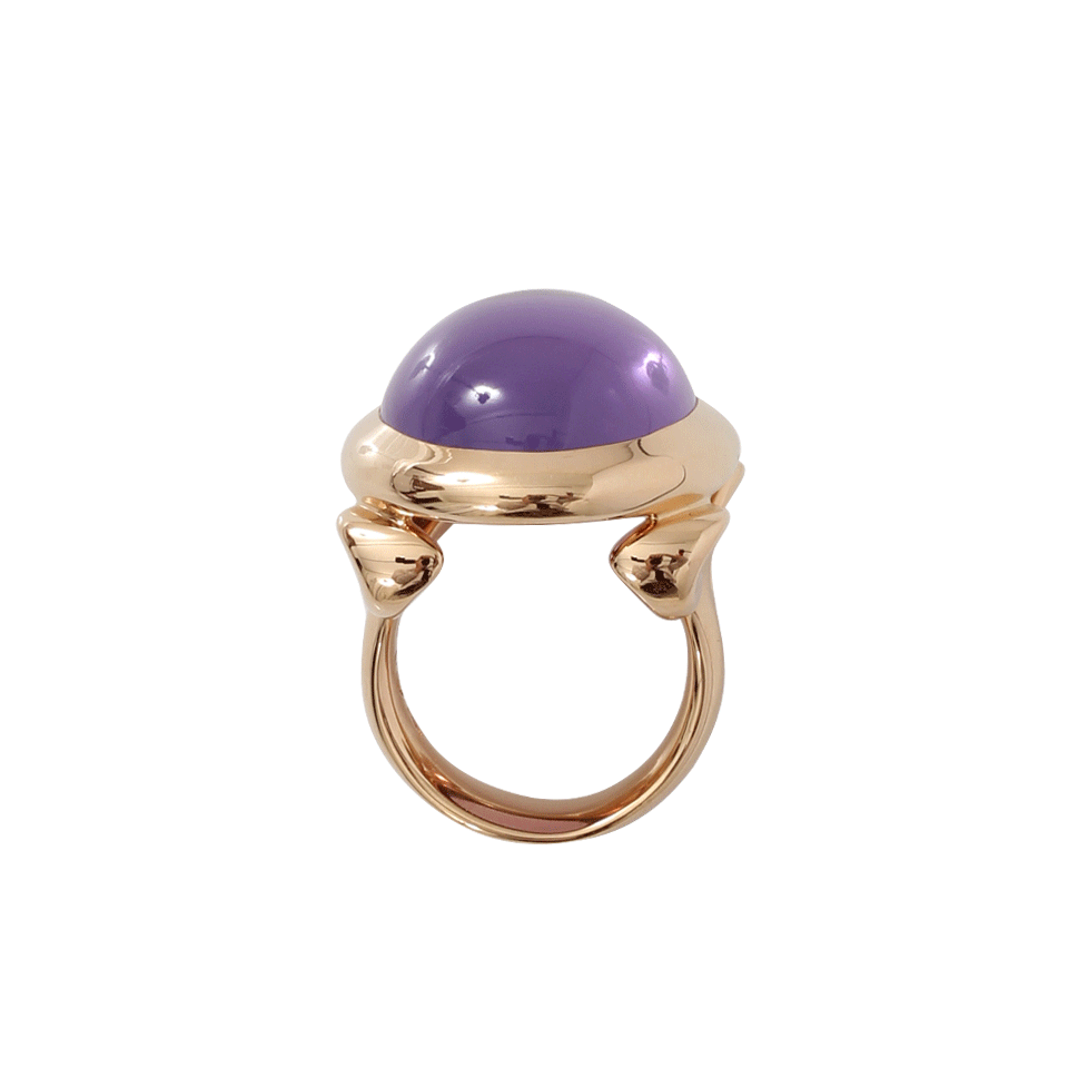 TAMARA COMOLLI-Amethyst Hippie Glam Ring-ROSE GOLD