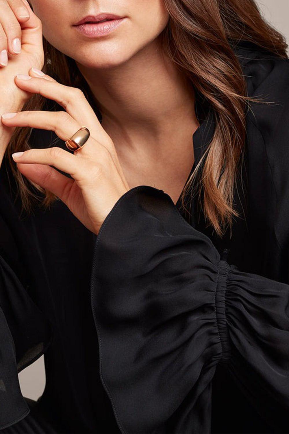 TAMARA COMOLLI-Signature Drop Ring-ROSE GOLD
