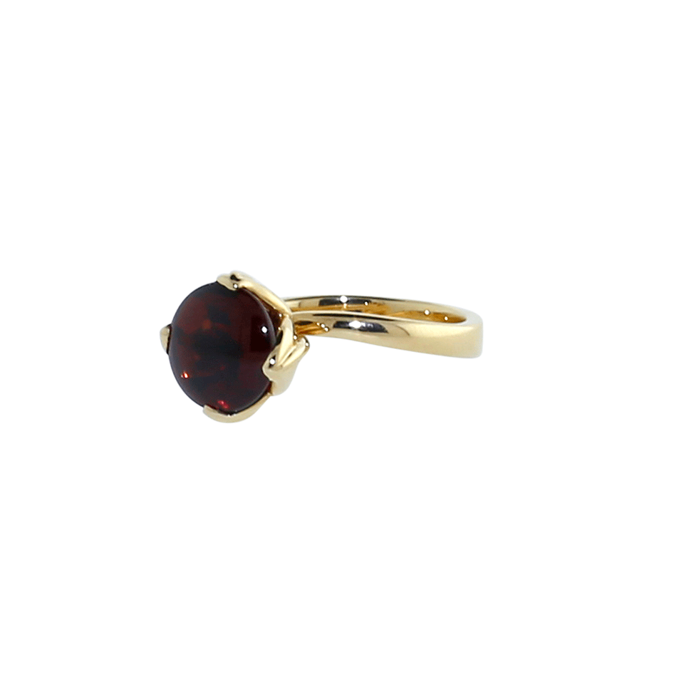 TAMARA COMOLLI-Almandin Garnet Tulip Ring-ROSE GOLD