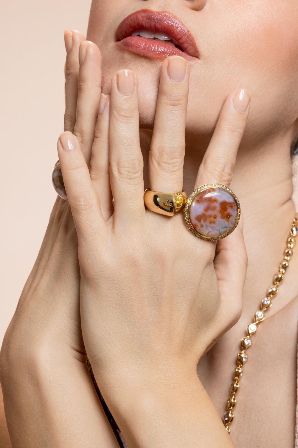 Signature Drop Solid Ring-YELLOW GOLD-6.25-JEWELRYFINE JEWELRING-TAMARA COMOLLI