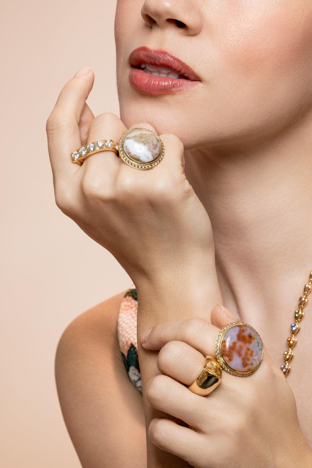 Signature Drop Solid Ring-YELLOW GOLD-6.25-JEWELRYFINE JEWELRING-TAMARA COMOLLI