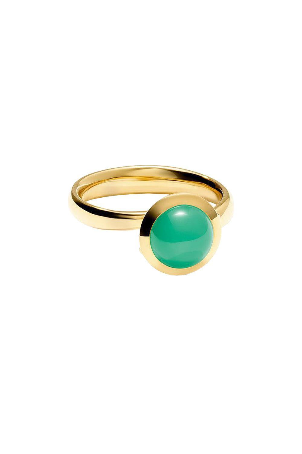 Small Chrysoprase Bouton Ring-YELLOW GOLD-6.75-JEWELRYFINE JEWELRING-TAMARA COMOLLI