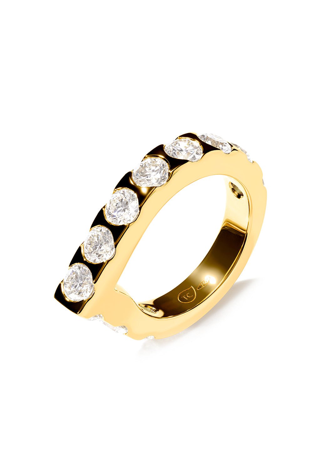 TAMARA COMOLLI-Memoire Classic Signature Drop Ring-YELLOW GOLD