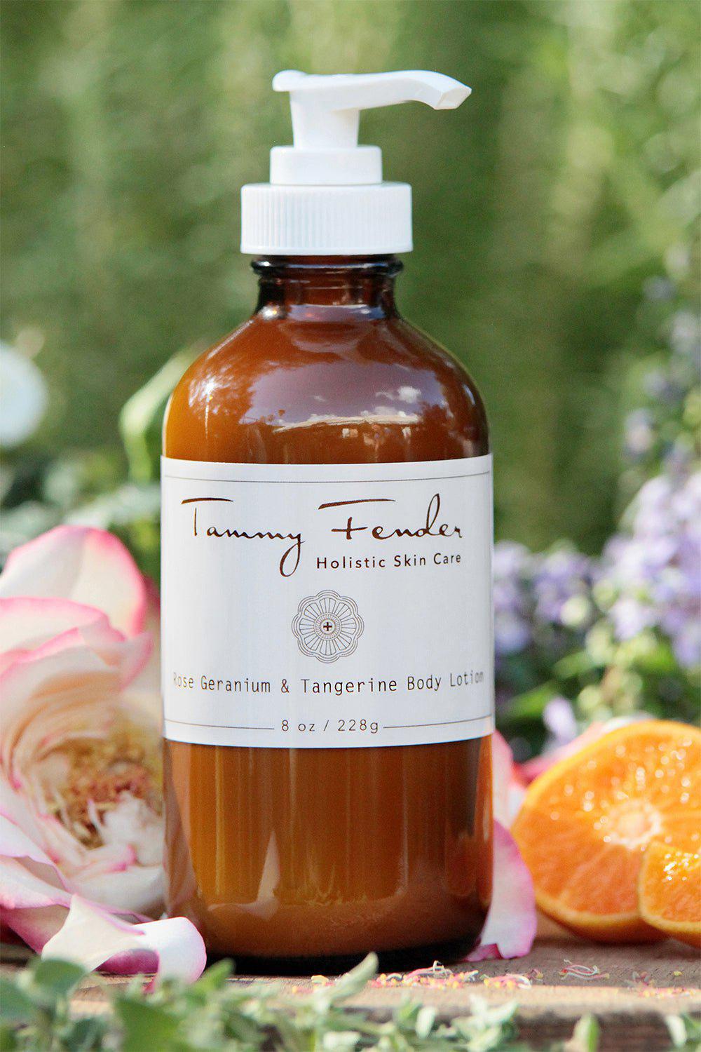 TAMMY FENDER-Rose Geranium Tangerine Body Lotion-8 OZ