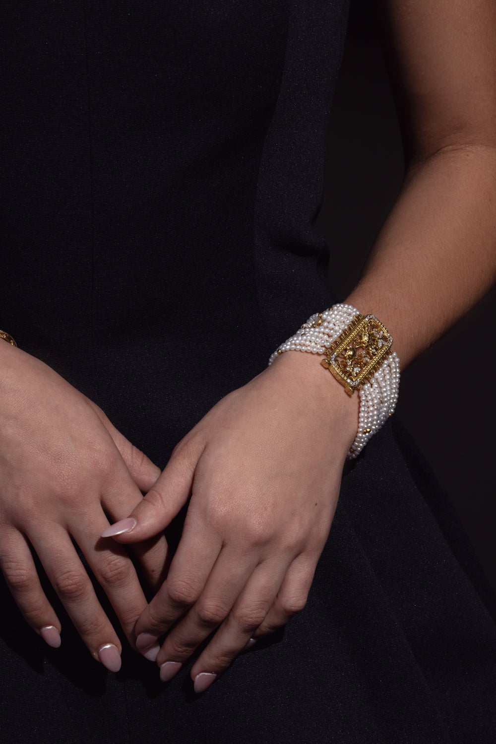 TANYA FARAH-Tree of Life Diamond Slide Bracelet-YELLOW GOLD
