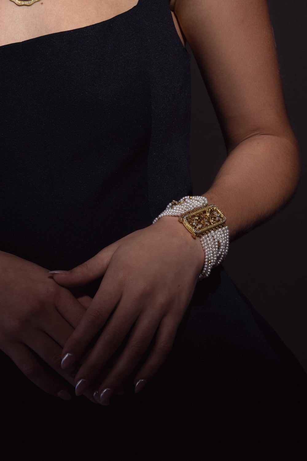 TANYA FARAH-Tree of Life Diamond Slide Bracelet-YELLOW GOLD